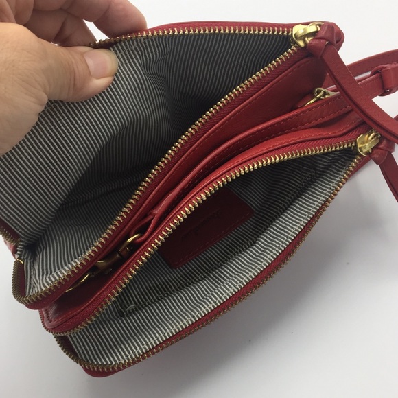Steven Alan Red Leather Crossbody Bag - Picture 5 of 15